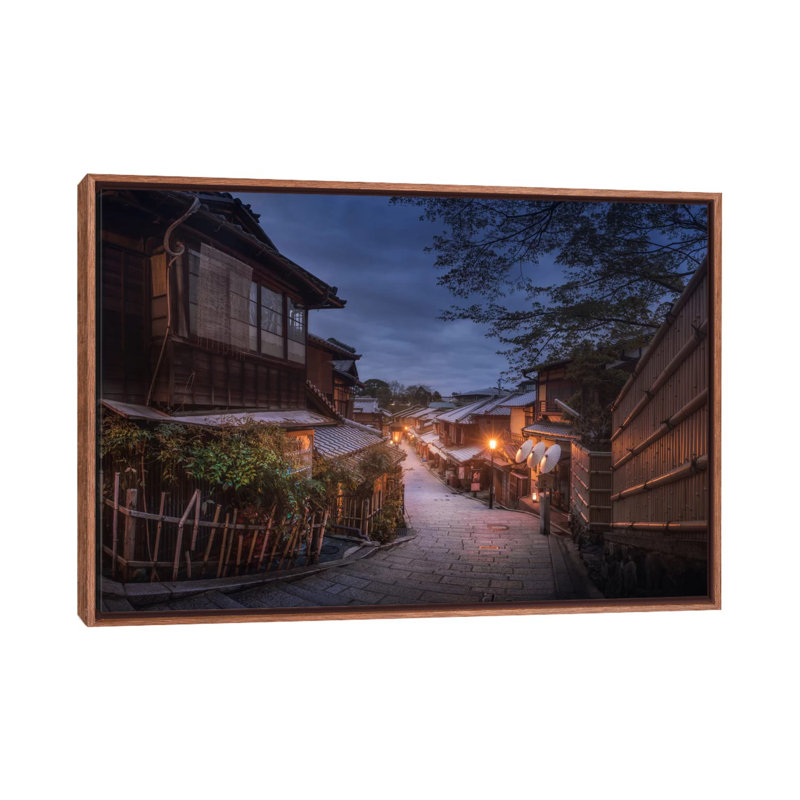 Spring In Japan XV by Daniel Kordan - Print on Canvas, 101.6 cm H x 66.04 cm W, Classic Brown Wood Framed