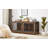 Spacious Dog Crate Furniture with Removable Partition and Hidden Tray, Ideal for Two Dogs and Doubles as a TV Stand