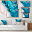 Luxury Luxury Turquoise Marble River - œuvre d'art moderne sur toile-43052718-43052755