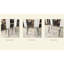 51,67 po - Bureau de salle à manger en verre lisse avec surface trempée et détails en métal noir, sièges 4 et 6 pour les rassemblements sociaux Table rectangulaire minimaliste moderne de 51 po, structure de 0,31 po, grande cuisine de salon-1432394898