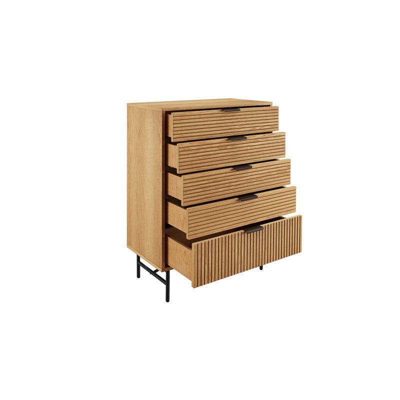 Jama Steel 5 - Drawer Rectangle Accent Chest