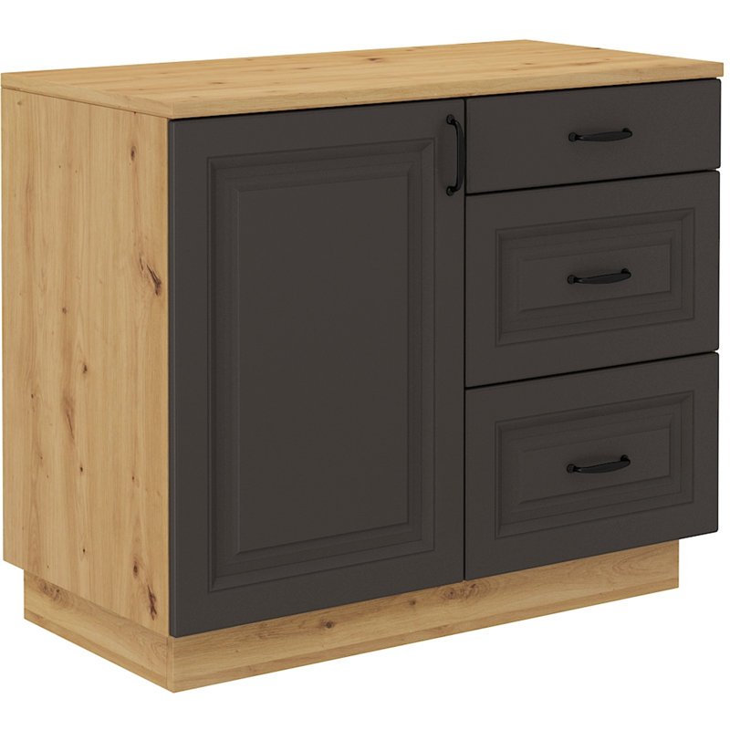 Warrenton Display Cabinet,  Grey/Brown
