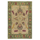 Traditional And Arts And Crafts Hand Knotted Wool Oriental Area Rug
