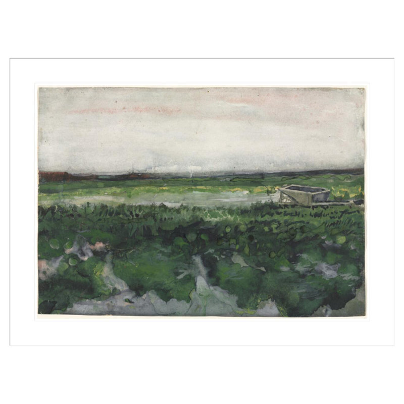 Paysage avec brouette par Vincent van Gogh, H 31,51 po x l 41,5 po