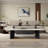 Simple microcrystalline stone coffee table