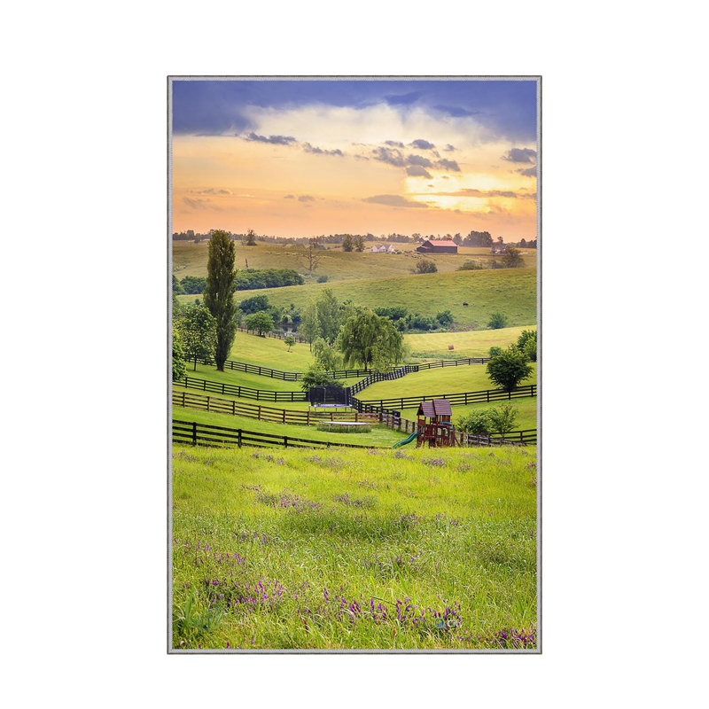 Luxurious Woven Area Rug, 5.9 x 9.2 ft, 100% Polyester, Antibacterial | Non-Slip PVC Felt Dot Underside, 0.3 in Pile Height | Machine Washable, 3D Digital Print, Perfect for Living Room & Bedroom Décor