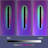 Outdoor RGB Long Wall Lights, 2 Pack RGB/Warm/White Dimmable Modern Led Wall Lighting, Ip65 Waterproof Long Wall Sconce For Outdoor/Indoor Party Gathering-701670745-701670743