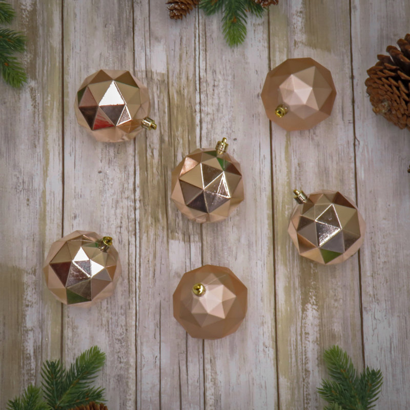 Ornements incassables The Holiday Aisle® 6 pièces, Rose