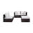 Alans 4 - Person Patio Conversation Set with Cushions-69860830-69860769