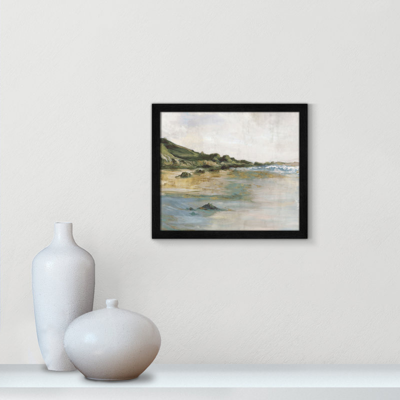 Impression «Tide’s Edge» par Casa Fine Arts, Noir, Reproduction encadrée sans passe-partout, H 13 po x l 15 po x P 0,75 po