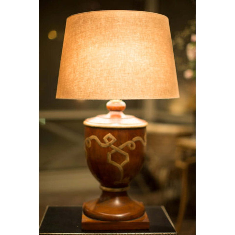 Hardback Linen Empire Tall Lamp Shade, 13" H x 16" W x 16" D, Light Beige