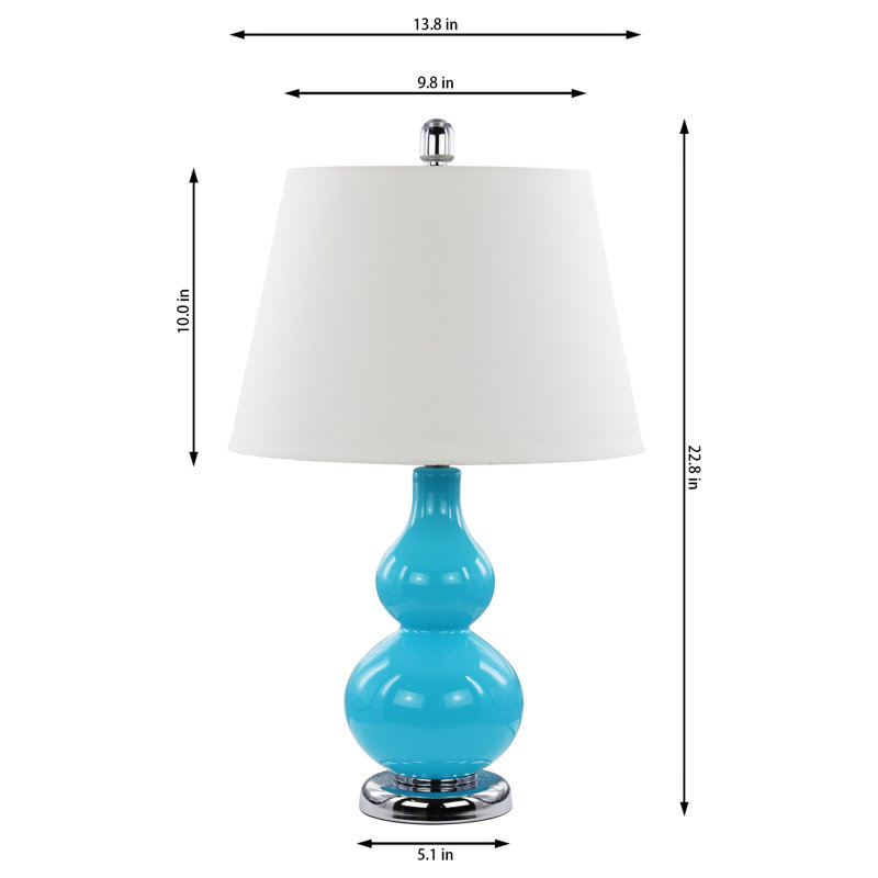 Jayden Metal Table Lamp, Blue