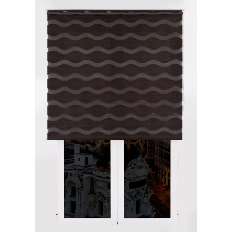 Semi Sheer Zebra Shades, Brown, 175 cm L x 125 cm W
