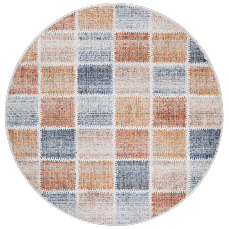Scarlett 410 Performance Geometric Rug, Round 6'7"