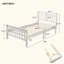 Lit plateforme en bois avec lit plateforme-776700339