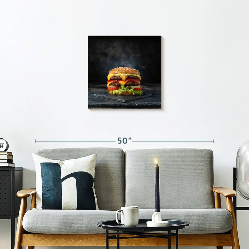 Yarlin Double Layer Cheeseburger, 20" H x 20" W