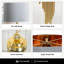 Swepson 83cm Table Lamp for Bedroom Furniture, Luxury Bedside Buffet Lamp with Faux Silk Shade