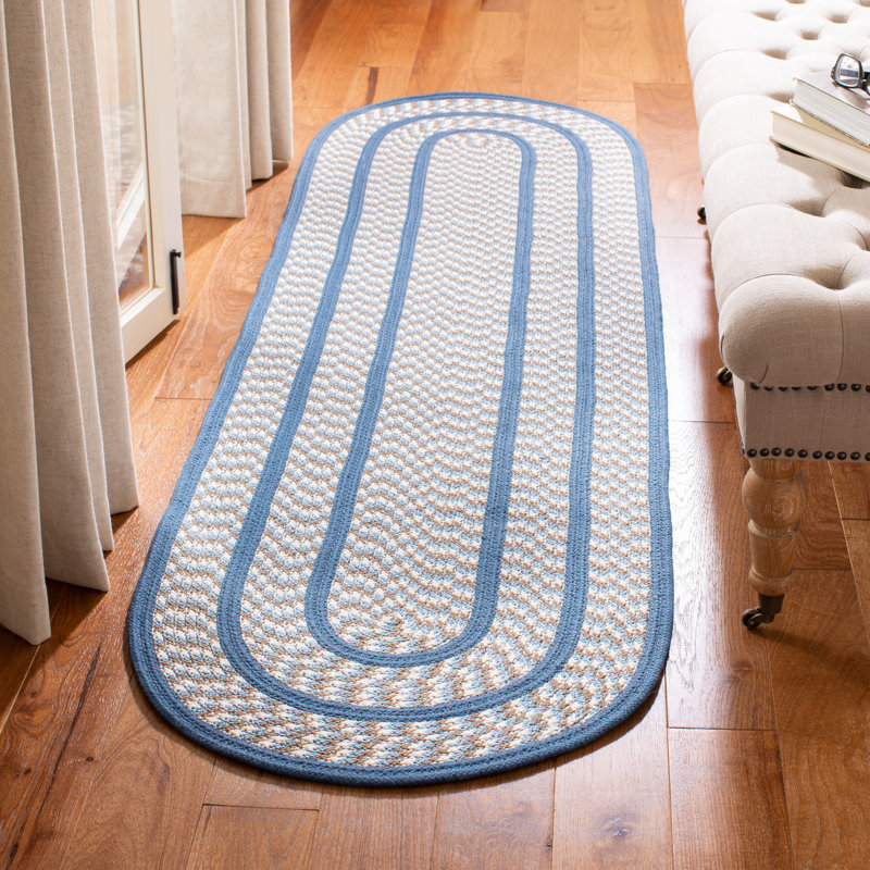 Georgina Hand Woven Performance Geometric Rug, Oval 2'3" x 8'