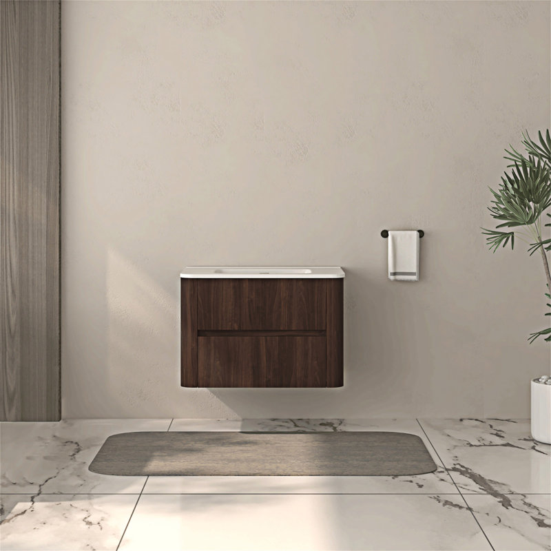 Wall Mounted Floating Bathroom Vanity With Sink