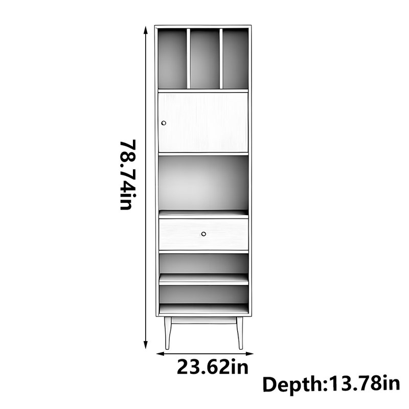 Bibliothèque de rangement de grande capacité