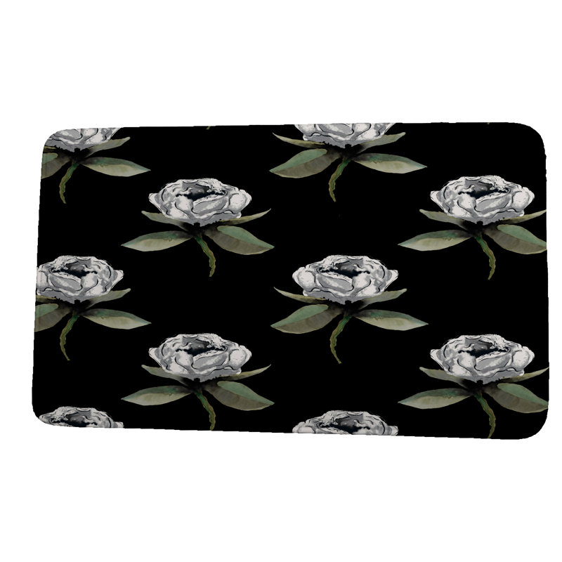 Tapis de bain Ontario, Noir, l 21 po x L 34 po
