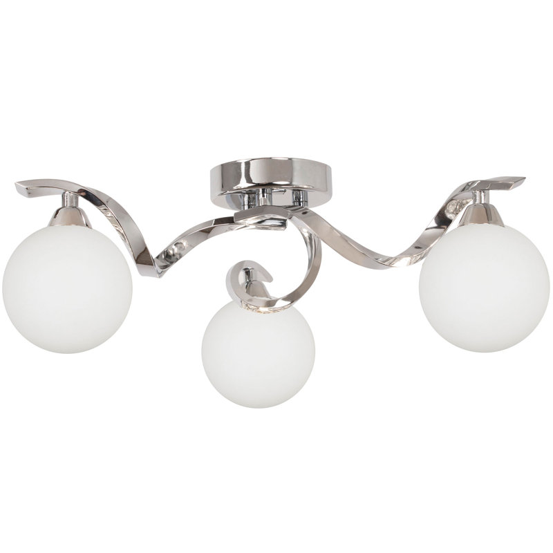 Bombo Glass Semi Flush Mount