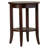 Round Solid Wood Side Table inChocolate Oak