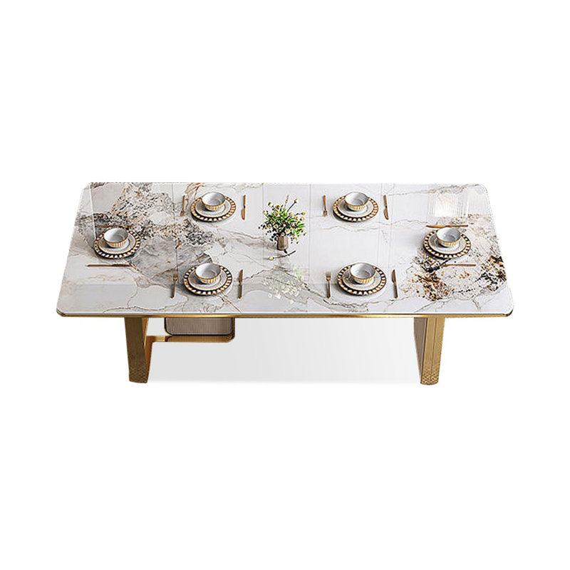 Table de salle à manger rectangulaire Modern, 29,53 po H x 55,12 po L x 31,5 po l