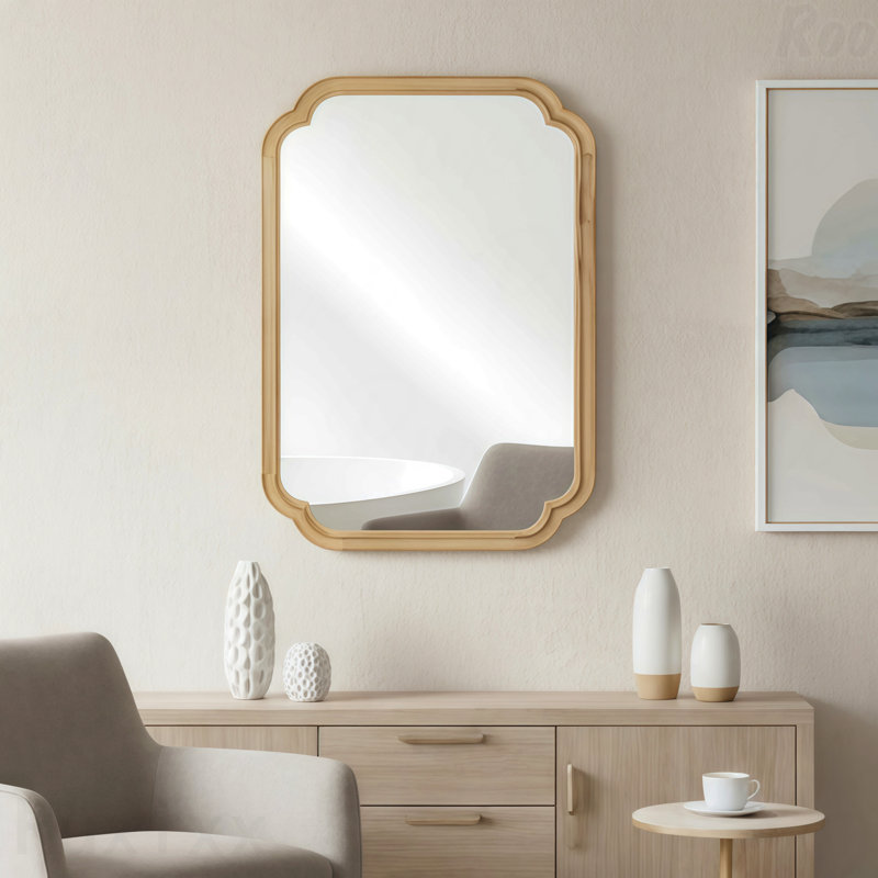 Miroir d'appoint, 30 po x 20 po, Chêne