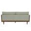 Canapé 72 places à accoudoirs carrés 72 po avec rotin canne et structure en bois, noyer, salon, chambres, bureau-1620545855