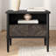 Table de chevet Mid-Century en bois massif Cartlin-597129914