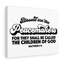 Peacemakers Matthew 5:9 - Wrapped Canvas Print-1739104664