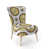 Geometric Gold Polyester Blend selected
