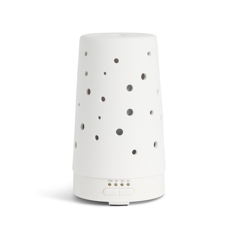 Cream Ceramic Ultrasonic Diffuser - 3.5X6.5In