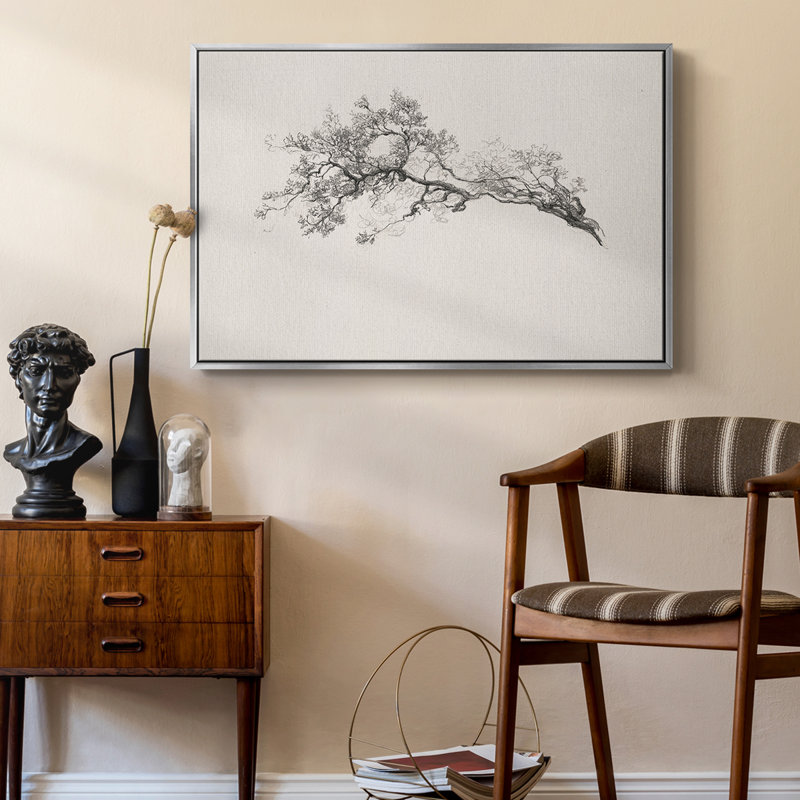 Toile tendue avec châssis rétro X, Silver Floater Framed Canvas, H 17 po x l 25 po x P 2 po
