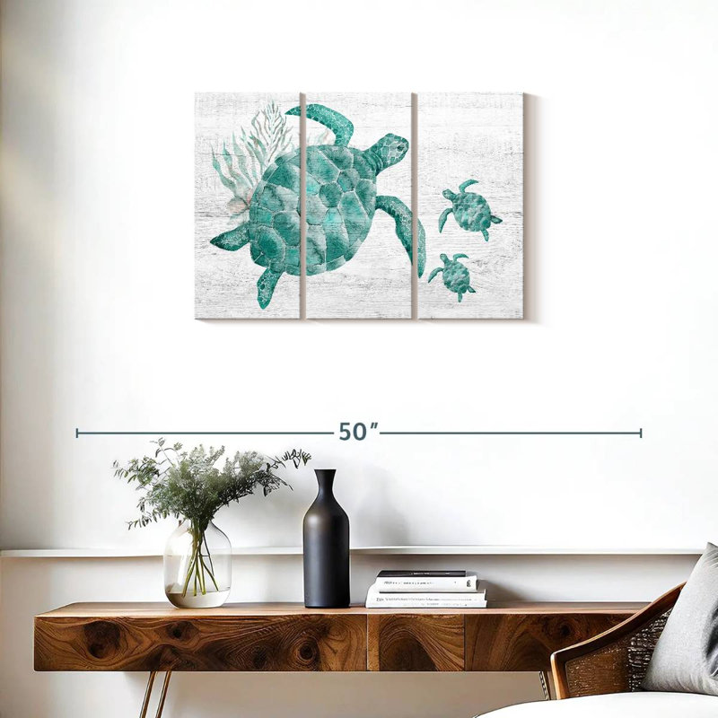 Ensemble de 3 reproductions sur toile 3 pièces par Mulberry Designs, H 20 po x l 33 po x P 1,25 po