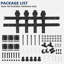 152cm Heavy Duty Bi-Folding Barn Door Hardware Kit-Smooth Quiet Rollers