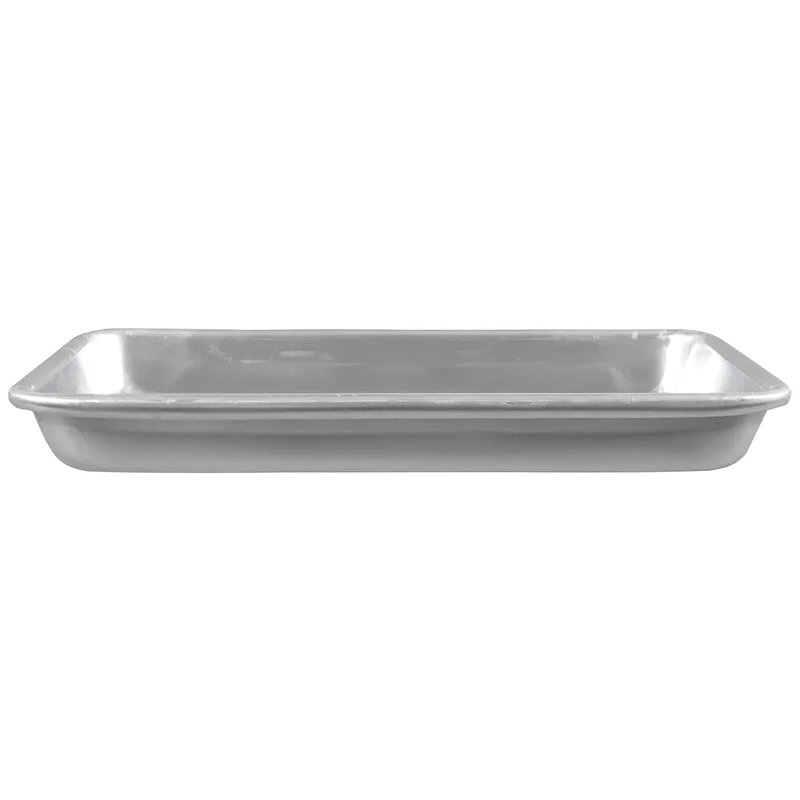 MT-960-SS – 9" X 6" Rectangular Aluminum Serving Tray, 1" Tall