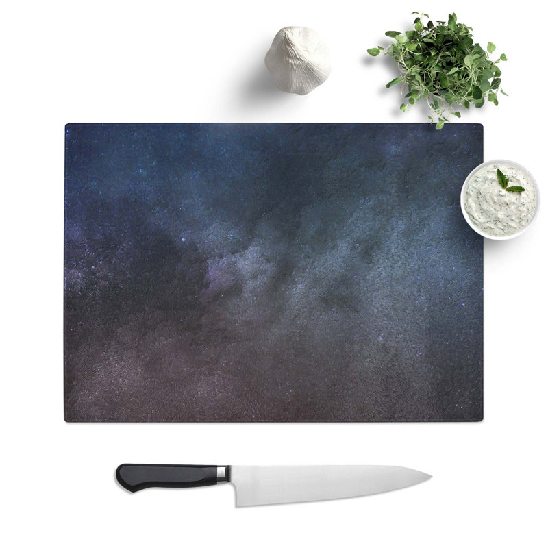 Tempered Glass Universe in Abstract Vol.44 Cutting Board, 28.5 cm W x 20 cm L