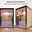 Luxury Double For 2, Far Infrared , Hemlock Wood, 8 Heating Plates, 150kg Seat, De - Stress, Circulation Relaxation, Well Being