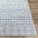 Hongming Machine Woven Denim/Navy/White Indoor/Outdoor Area Rug
