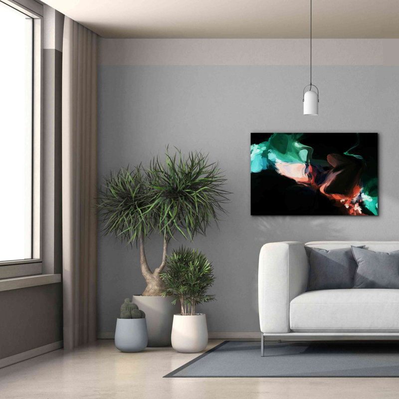 «Inverted Abstract Colorful Flows 18» par Irena Orlov, H 26 po x l 40 po x P 1,5 po