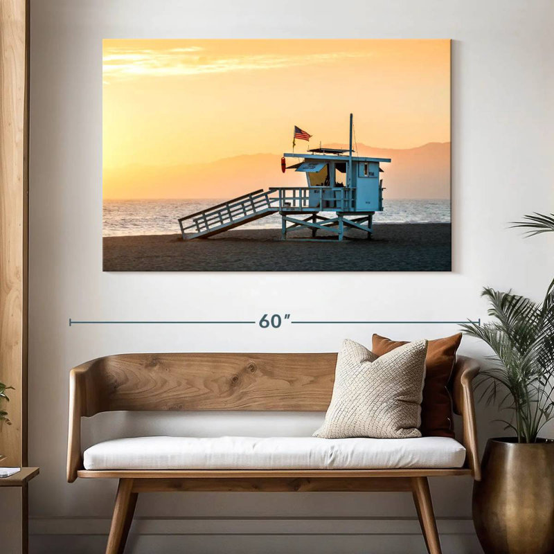 Gillard Dramatic Venice Beach Sunset, 34" H x 51" W