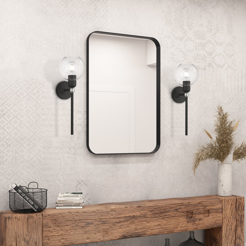 Koehn Steel Armed Sconce, Black