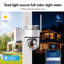 Outdoor Security Camera, Dual Lens 2MP+2MP Wi-Fi 6 Pan-Tilt, IP65 Weatherproof, 20m IR Night Vision & 2-Way Audio
