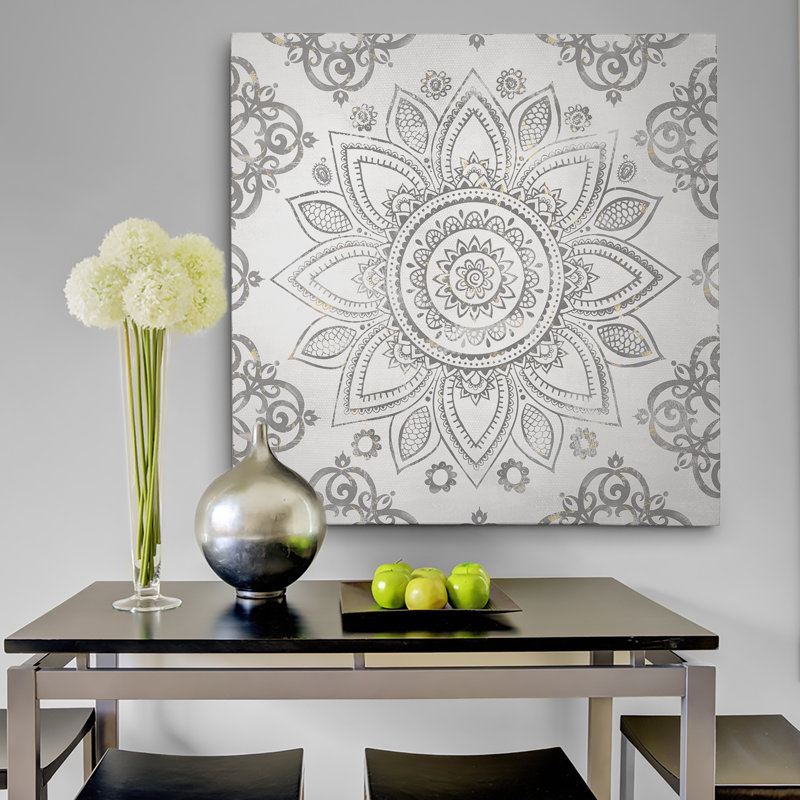 Mandala Sunburst, impression, H 40 po x l 40 po x P 1,5 po, Toile tendue