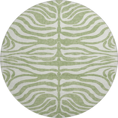 Premium Machine Washable Goulven AMF1042 Animal Print Rug