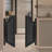 Wood Partition Door for Cafe & Entryway
