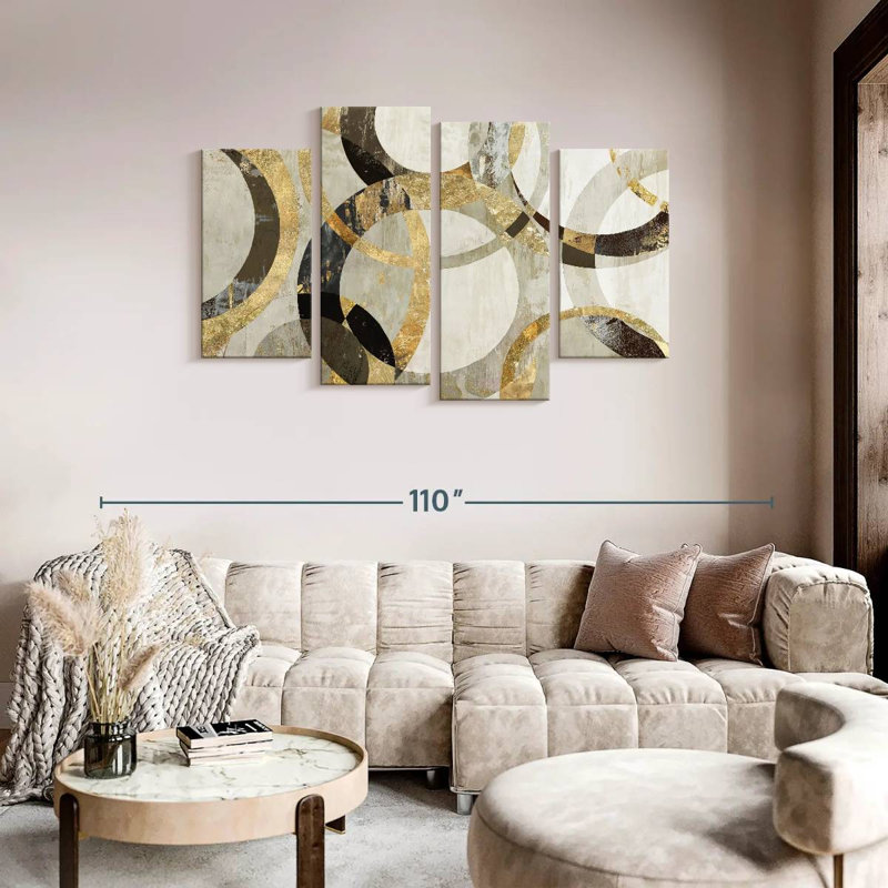 «Overlaps», reproduction d'art sur toile, H 75 po x l 48 po x P 1,25 po