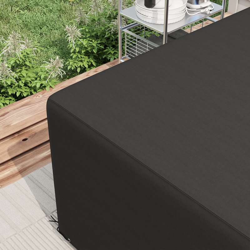 Outdoor Patio Sofa Cover, Black